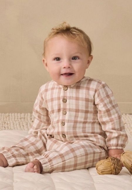 Fall plaid onesies for babies at folia in south dartmouth, ma