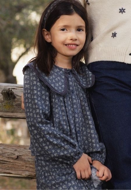 Navy floral dresses for girls at folia in south dartmouth, ma