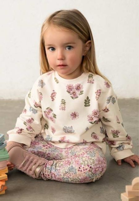 Fall floral top and leggings for girls at folia in south dartmouth, ma