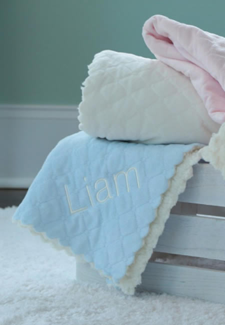 Personalized baby blankets