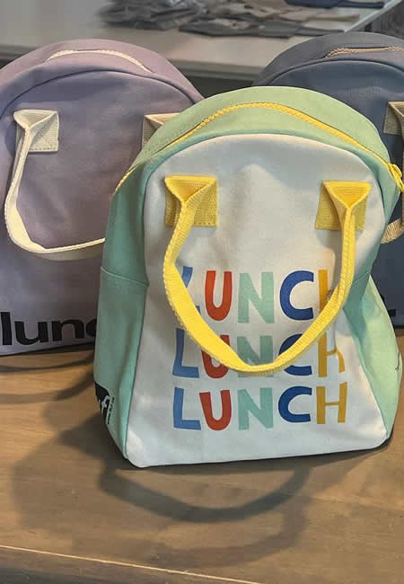 Unique lunch bags for children at folia in south dartmouth ma