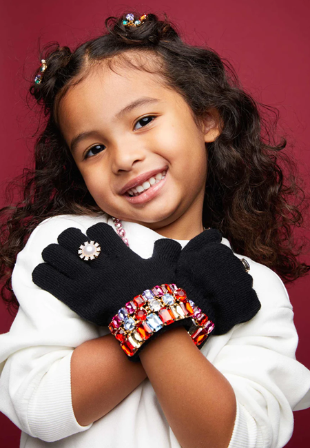 Super Smalls jeweled gloves for children at folia in south dartmouth ma