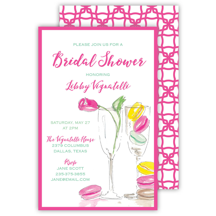 Bridal shower custom invitations