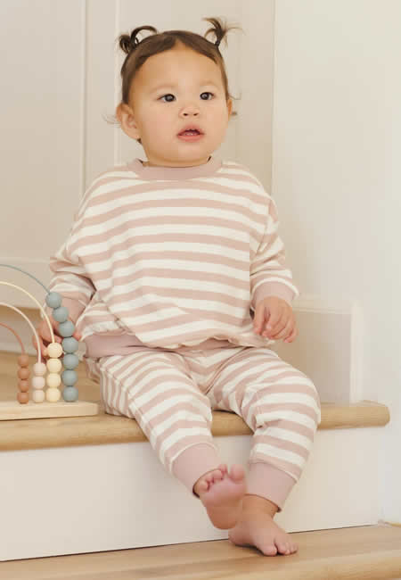 Striped fall clothing set for babies and toddlers at folia in south dartmouth, ma