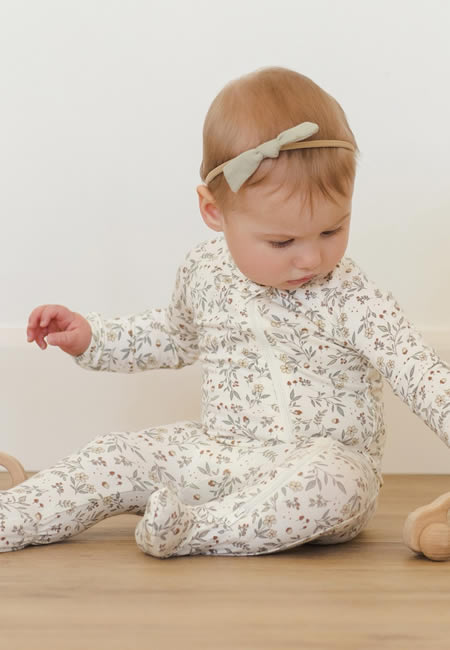 Floral onesie for babies at folia in south dartmouth, ma